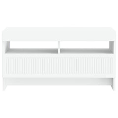 vidaXL LED TV Cabinet White Engineered Wood 6