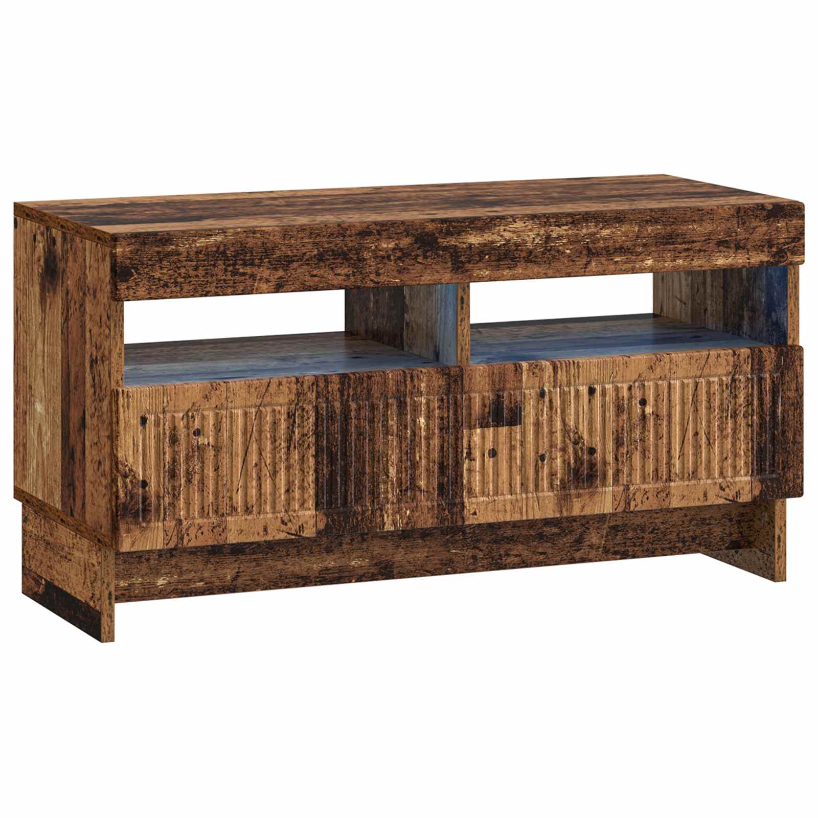 vidaXL LED TV Cabinet Old Wood Engineered Wood 2