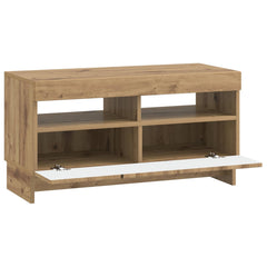 vidaXL LED TV Cabinet Artisan Oak Engineered Wood 5