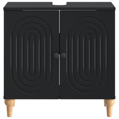 vidaXL Bathroom Sink Cabinet ALKMAAR Black 59.5 x 31.5x 59 cm 4