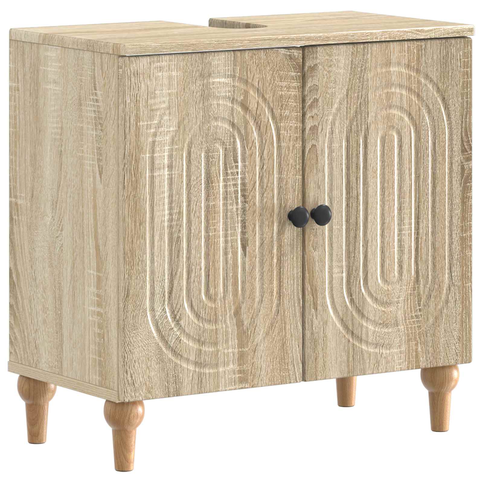 vidaXL Bathroom Sink Cabinet ALKMAAR Sonoma Oak 59.5 x 31.5x 59 cm 2