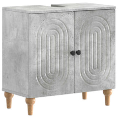 vidaXL Bathroom Sink Cabinet ALKMAAR Concrete Grey 59.5 x 31.5x 59 cm 2
