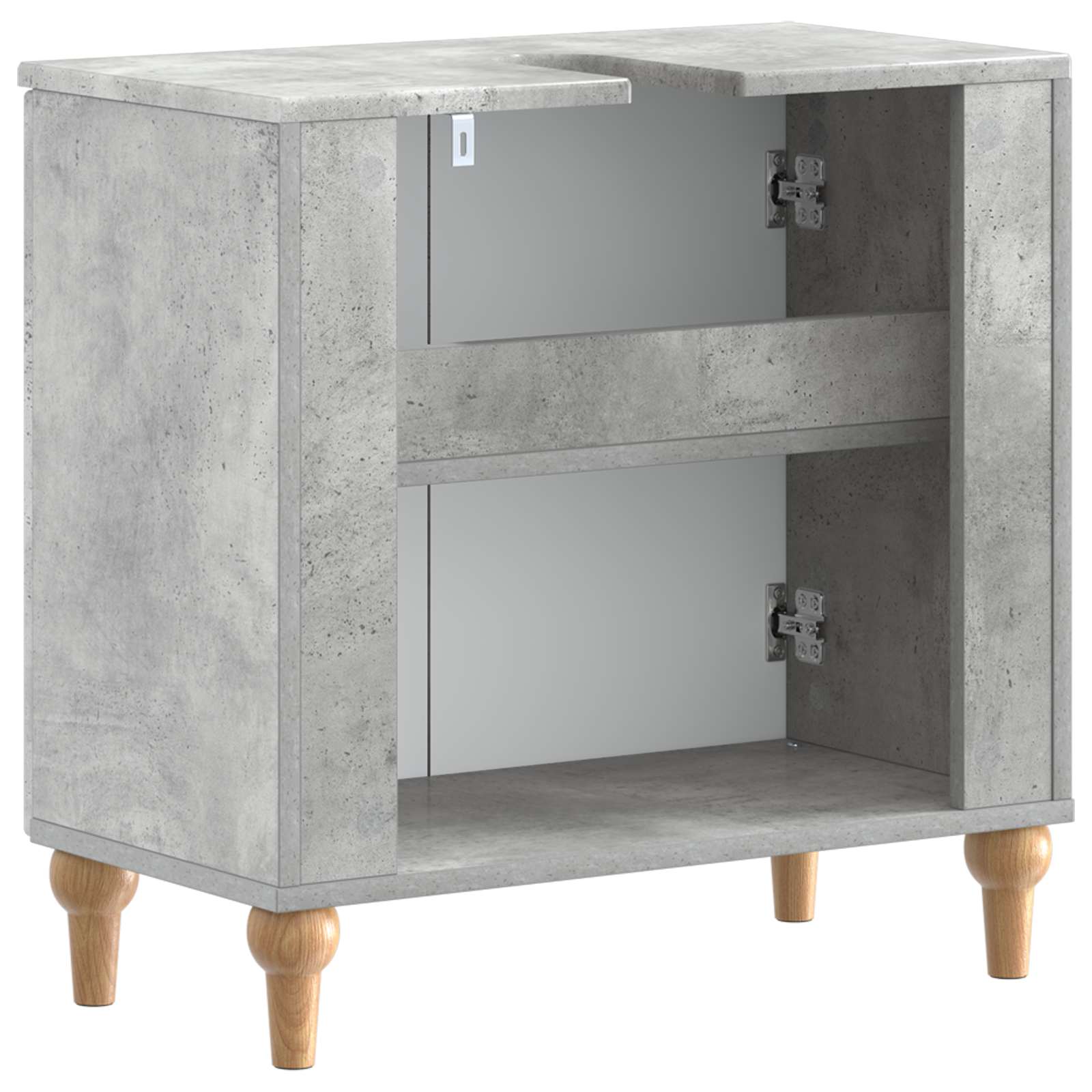 vidaXL Bathroom Sink Cabinet ALKMAAR Concrete Grey 59.5 x 31.5x 59 cm 6
