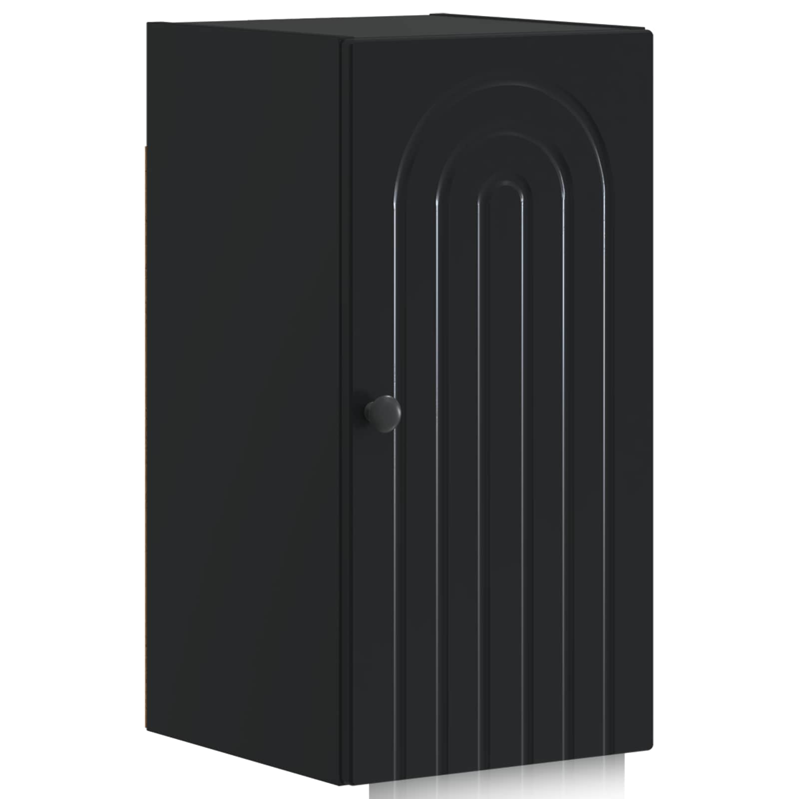 vidaXL Bathroom Wall Cabinet ALKMAAR Black 30 x 31 x 59 cm 2