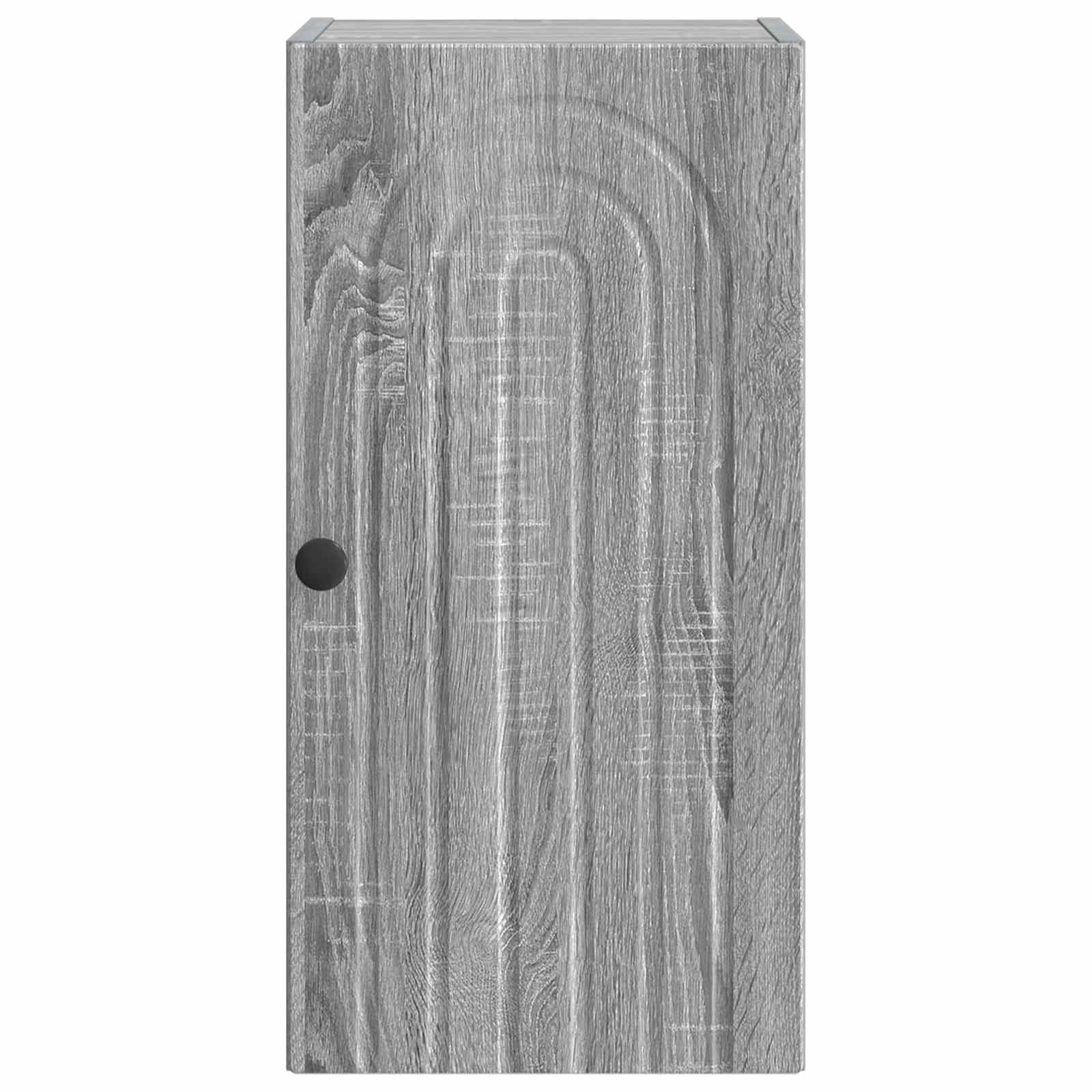 vidaXL Bathroom Wall Cabinet ALKMAAR Grey Sonoma 30 x 31 x 59 cm 4