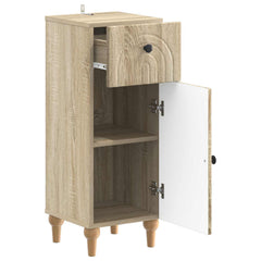 vidaXL Bathroom Storage Cainet ALKMAAR Sonoma Oak 30 x 31 x 80 cm 3