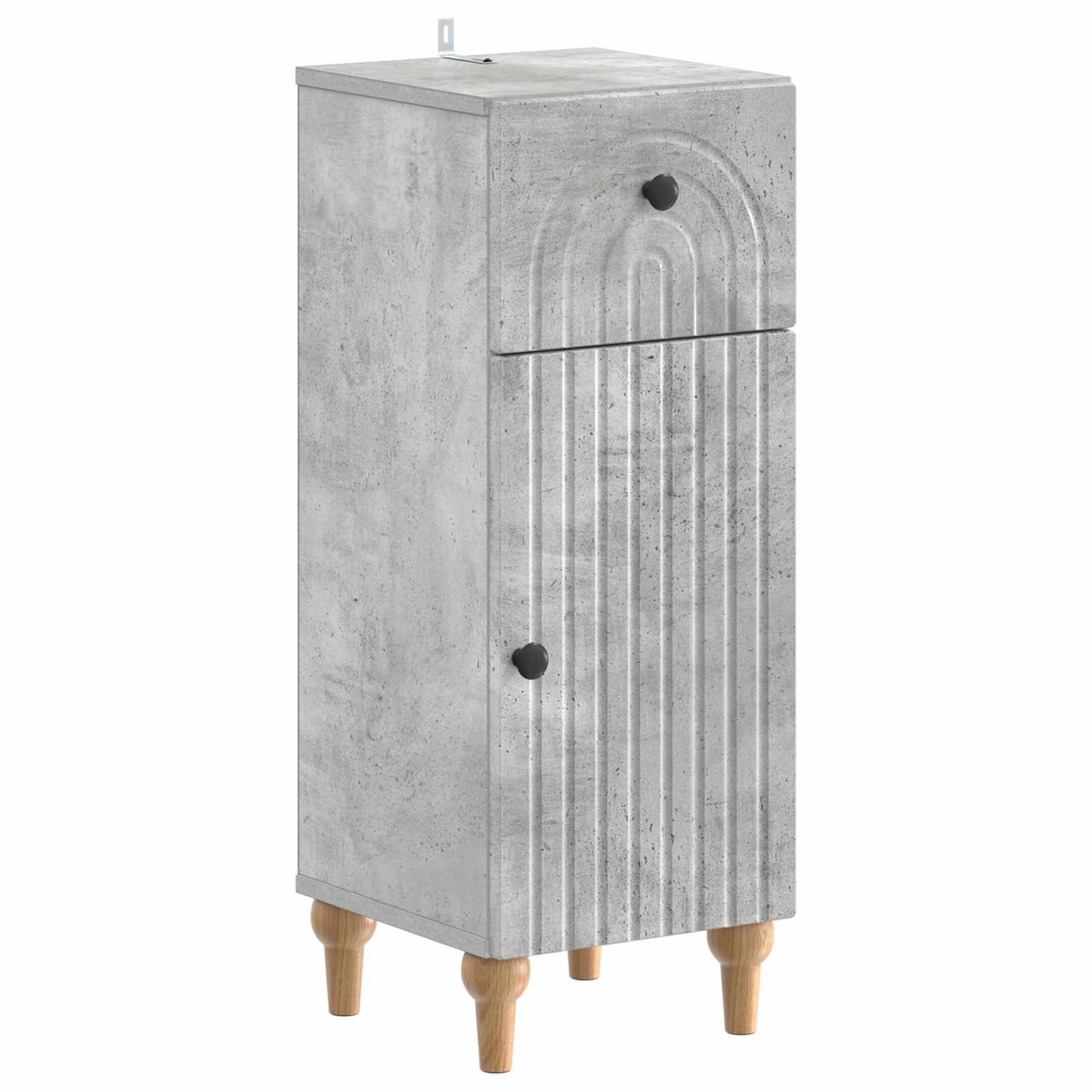 vidaXL Bathroom Storage Cainet ALKMAAR Concrete Grey 30 x 31 x 80 cm 2