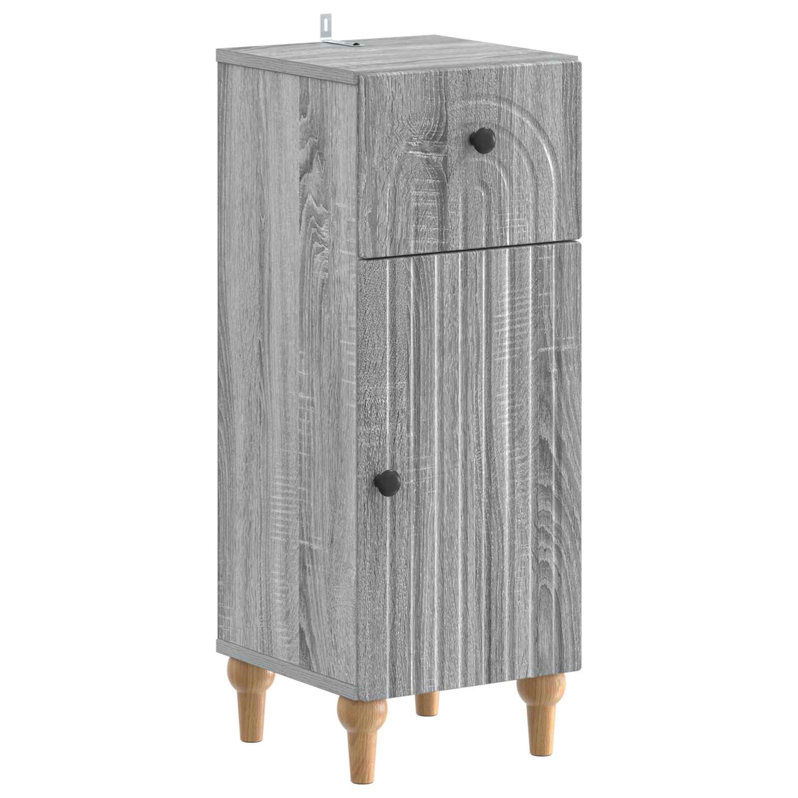 vidaXL Bathroom Storage Cainet ALKMAAR Grey Sonoma 30 x 31 x 80 cm 2