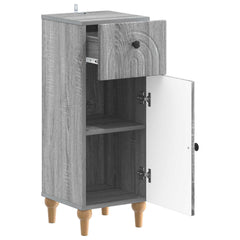 vidaXL Bathroom Storage Cainet ALKMAAR Grey Sonoma 30 x 31 x 80 cm 3