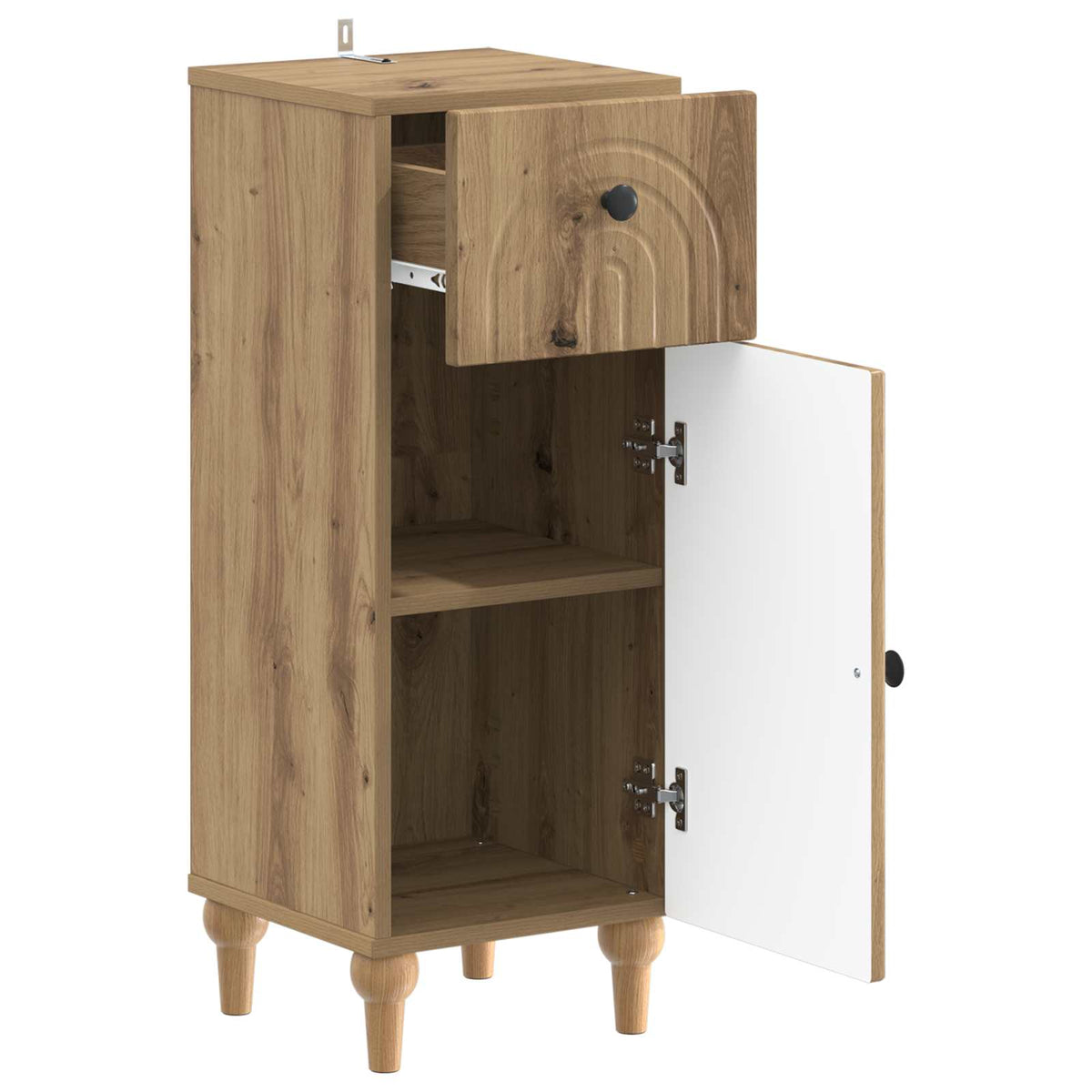 Bathroom Storage Cainet ALKMAAR 30 x 31 x 80 cm Artisan oak