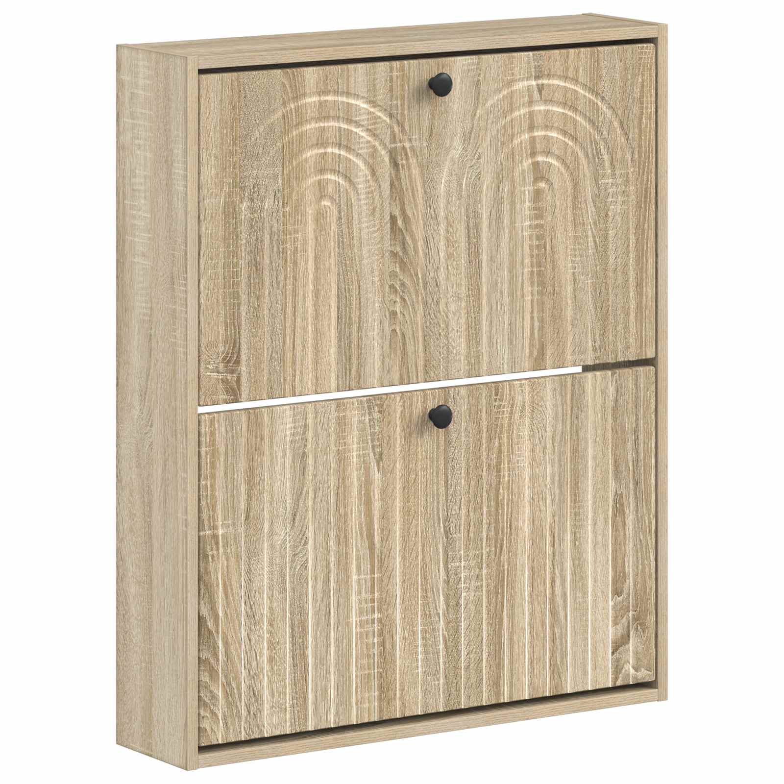 vidaXL Wall-Mounted Shoe Cabinet ALKMAAR 71 x 17 x 86 cm Sonoma Oak 2
