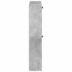 vidaXL Wall-Mounted Shoe Cabinet ALKMAAR 71 x 17 x 86 cm Concrete Grey 5