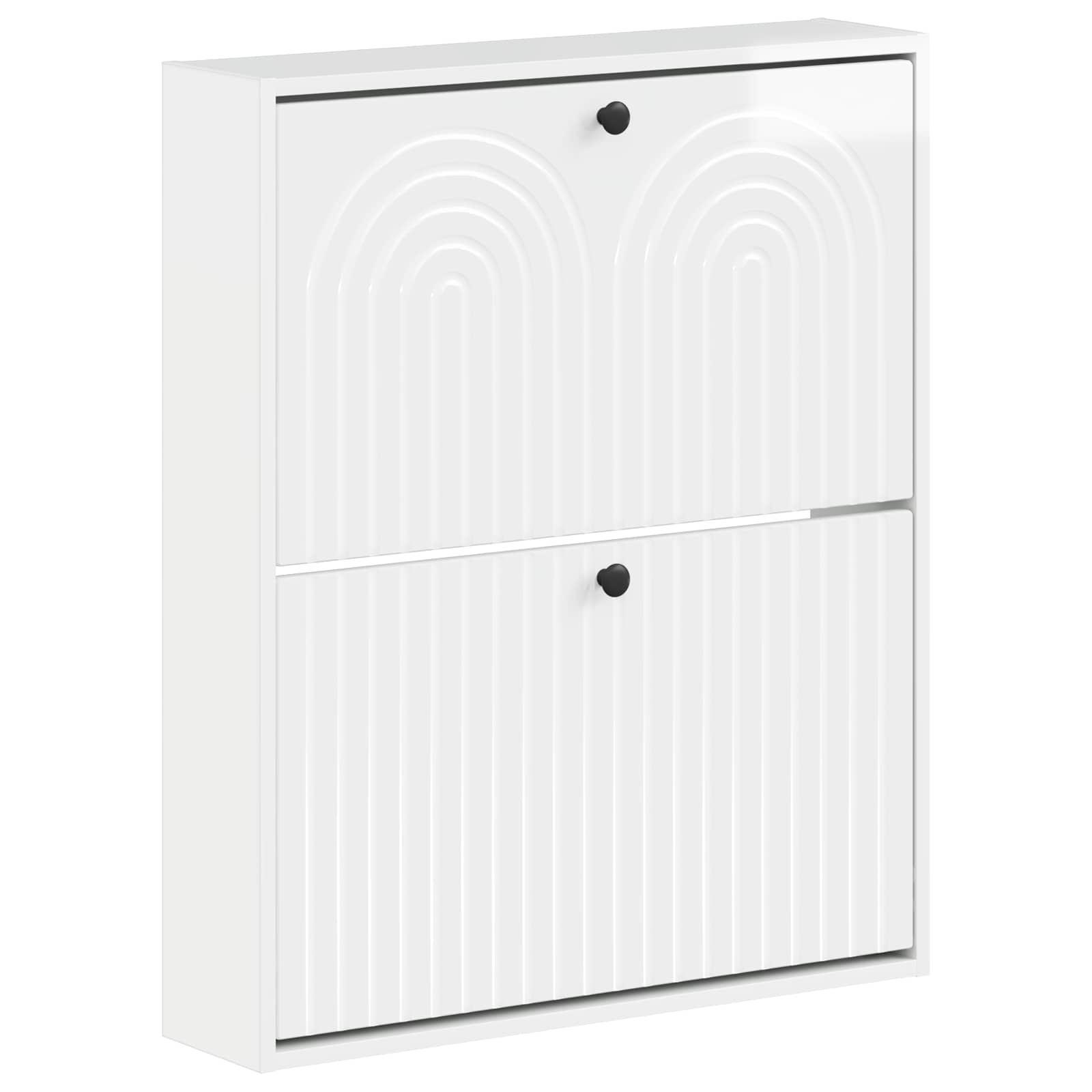 vidaXL Wall-Mounted Shoe Cabinet ALKMAAR 71 x 17 x 86 cm 2