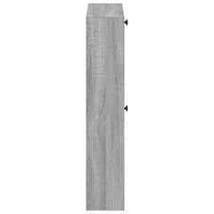 vidaXL Wall-Mounted Shoe Cabinet ALKMAAR 71 x 17 x 86 cm Grey Sonoma 5