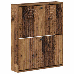 vidaXL Wall-Mounted Shoe Cabinet ALKMAAR 71 x 17 x 86 cm Old Wood 2