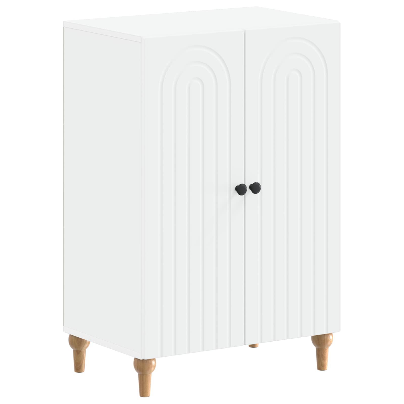 vidaXL Shoe Cabinet ALKMAAR 59.5 x 39.5 x 90 cm Engineered Wood White 2