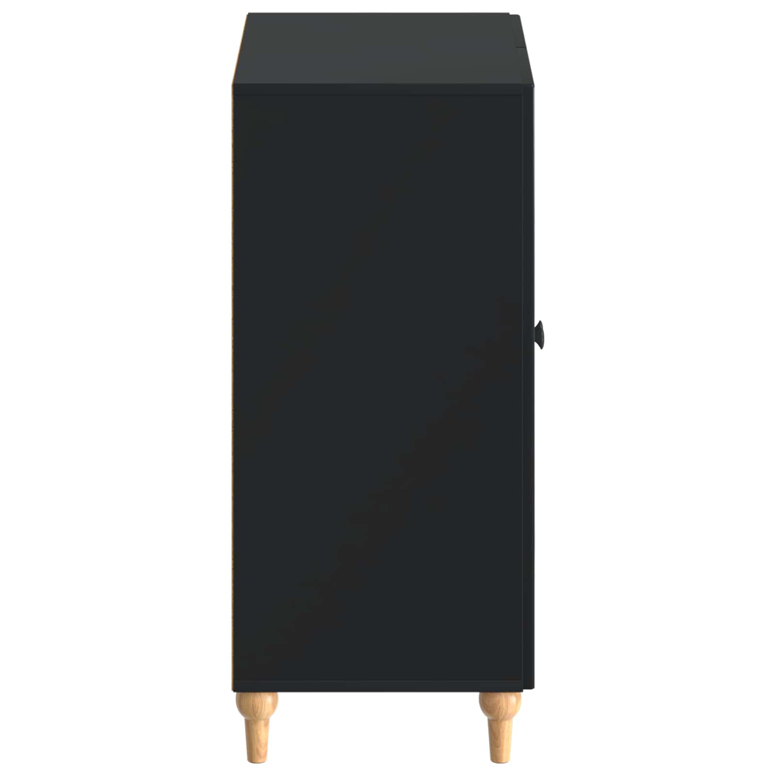 vidaXL Shoe Cabinet ALKMAAR 59.5 x 39.5 x 90 cm Engineered Wood Black 5