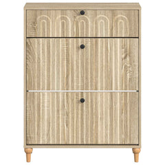 vidaXL Shoe Cabinet ALKMAAR 78 x 24 x 103 cm Engineered Wood 4