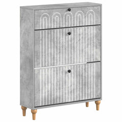 vidaXL Shoe Cabinet ALKMAAR 78 x 24 x 103 cm Engineered Wood 2
