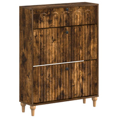 vidaXL Shoe Cabinet ALKMAAR 78 x 24 x 103 cm Engineered Wood 2