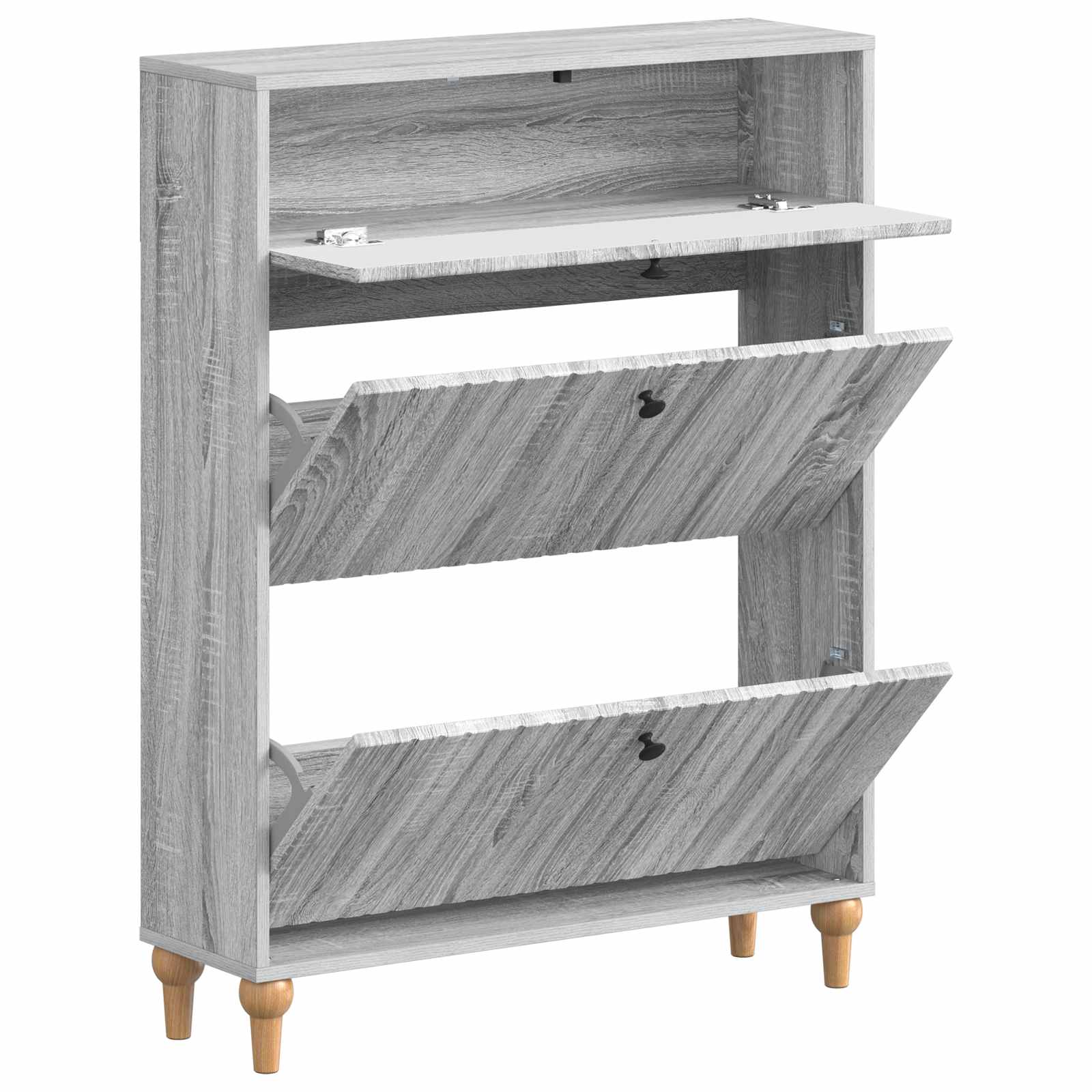vidaXL Shoe Cabinet ALKMAAR 78 x 24 x 103 cm Engineered Wood 3