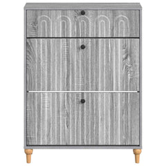 vidaXL Shoe Cabinet ALKMAAR 78 x 24 x 103 cm Engineered Wood 4