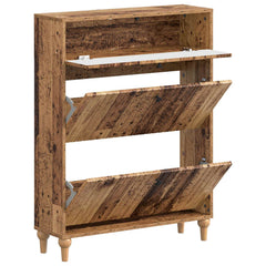 vidaXL Shoe Cabinet ALKMAAR 78 x 24 x 103 cm Engineered Wood Old Wood 3