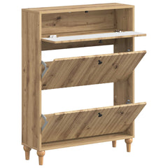 vidaXL Shoe Cabinet ALKMAAR 78 x 24 x 103 cm Engineered Wood 3