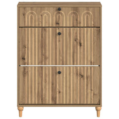 vidaXL Shoe Cabinet ALKMAAR 78 x 24 x 103 cm Engineered Wood 4