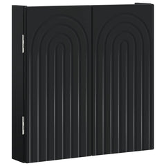 vidaXL Dartboard Cabinet ALKMAAR Black 52.5 x 10.5 x 53.5 cm 4