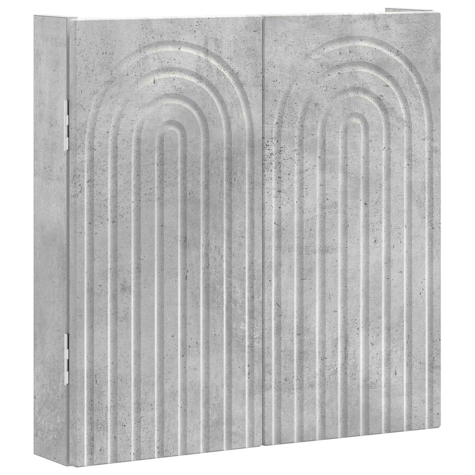 vidaXL Dartboard Cabinet ALKMAAR Concrete Grey 52.5 x 10.5 x 53.5 cm 4
