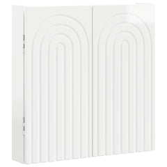 vidaXL Dartboard Cabinet ALKMAAR High Gloss White Engineered Wood 4