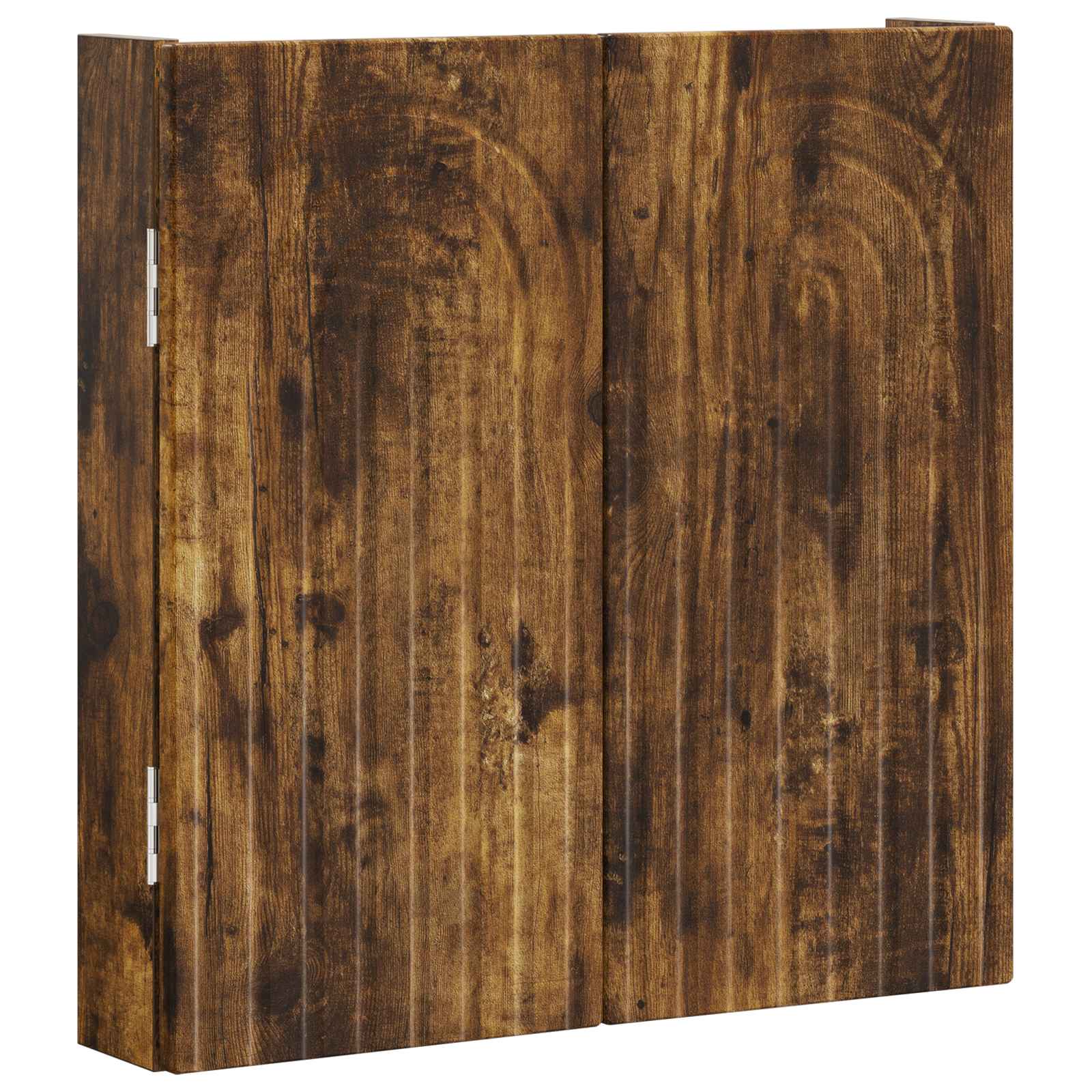 vidaXL Dartboard Cabinet ALKMAAR Smoked Oak 52.5 x 10.5 x 53.5 cm 4