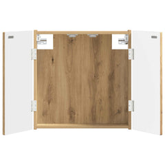 vidaXL Dartboard Cabinet ALKMAAR Artisan Oak 52.5 x 10.5 x 53.5 cm 2