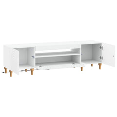 LED TV Cabinet ALKMAAR 153 x 35 x 43 cm White