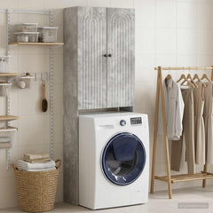 Toilet Cabinet ALKMAAR 66 x 25.5 x 190 cm Concrete grey