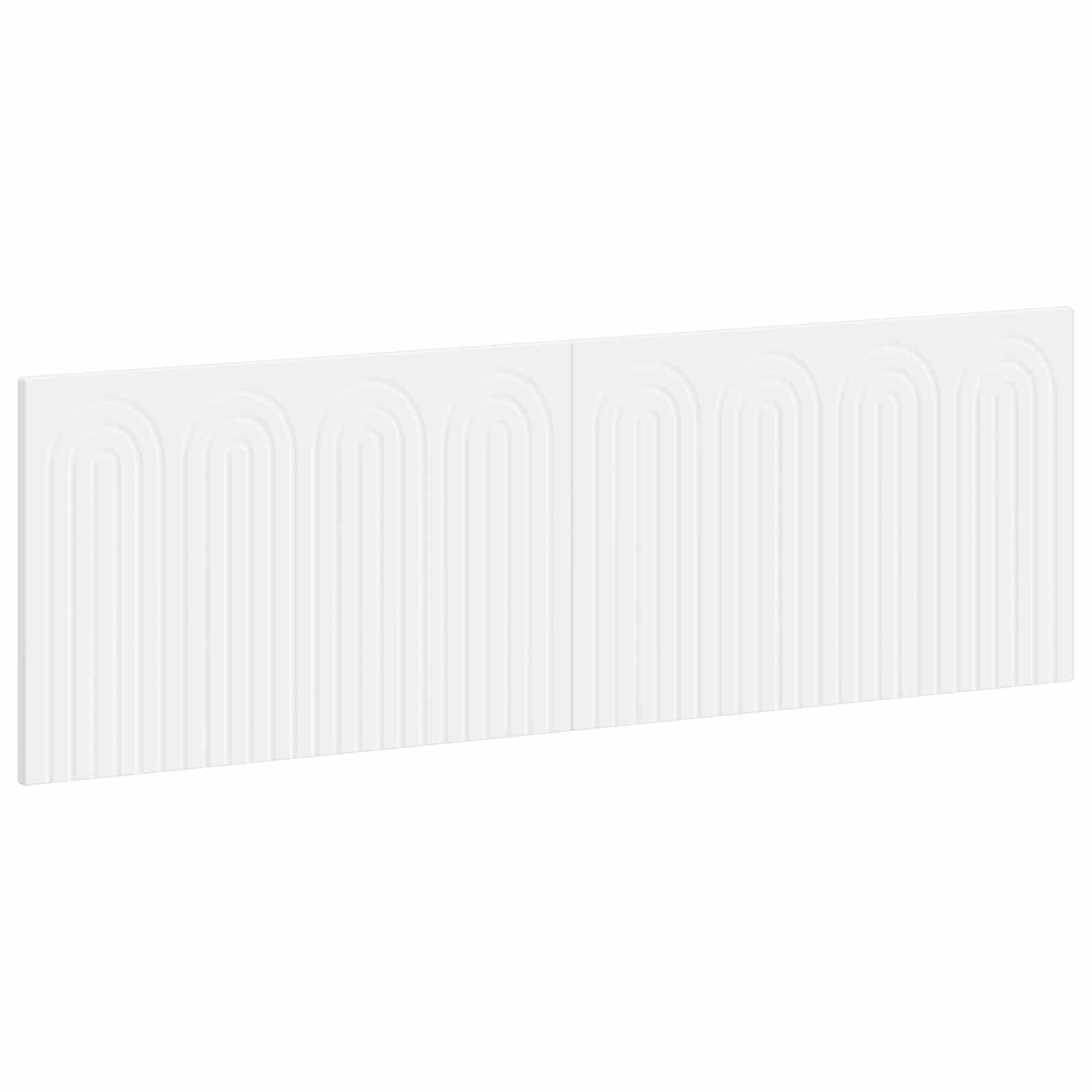 vidaXL Wall-Mounted Headboard ALKMAAR White Engineered Wood 2