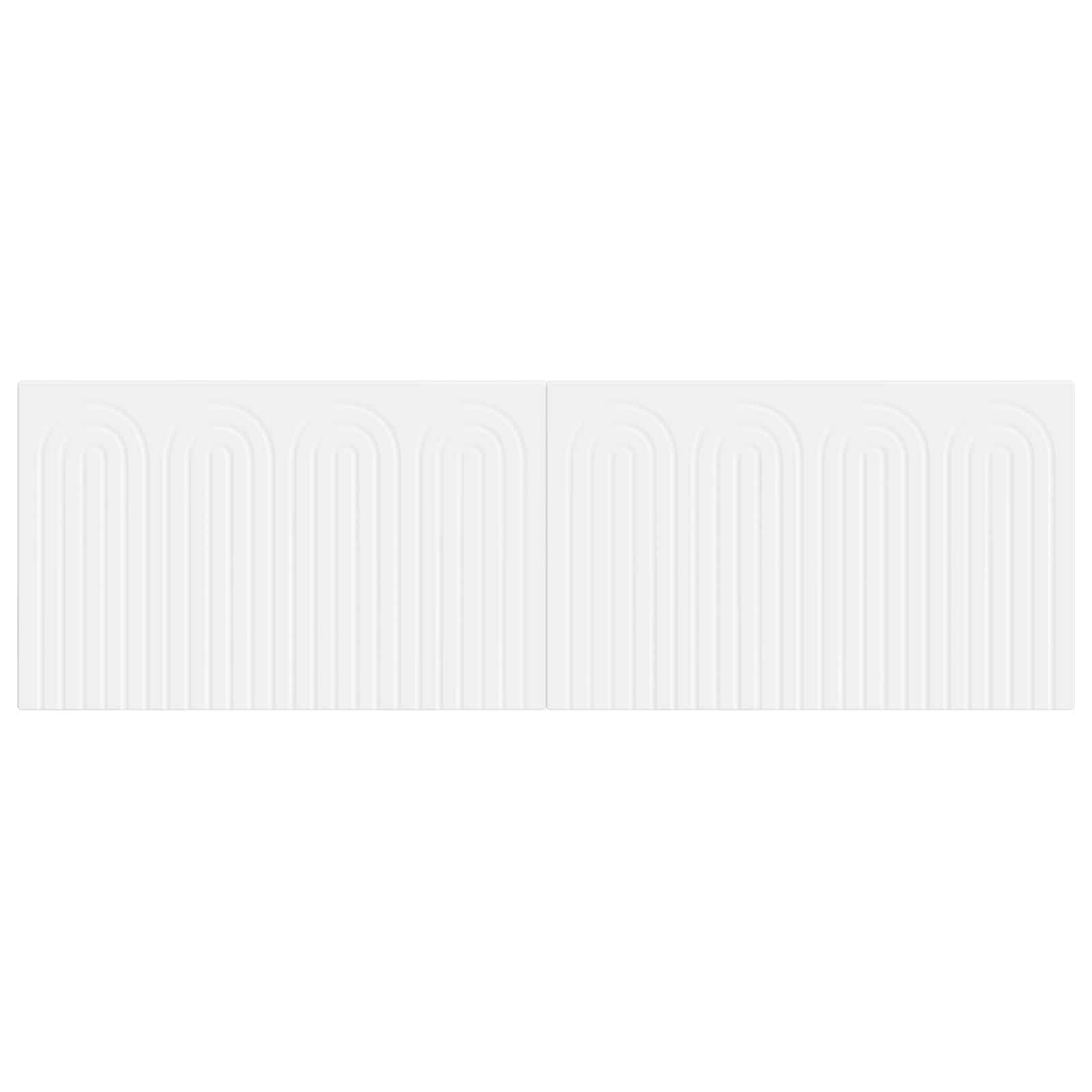 vidaXL Wall-Mounted Headboard ALKMAAR White Engineered Wood 3