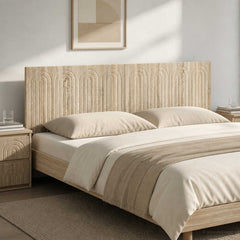 Wall-Mounted Headboard ALKMAAR Engineered Wood Width 160 cm Sonoma oak