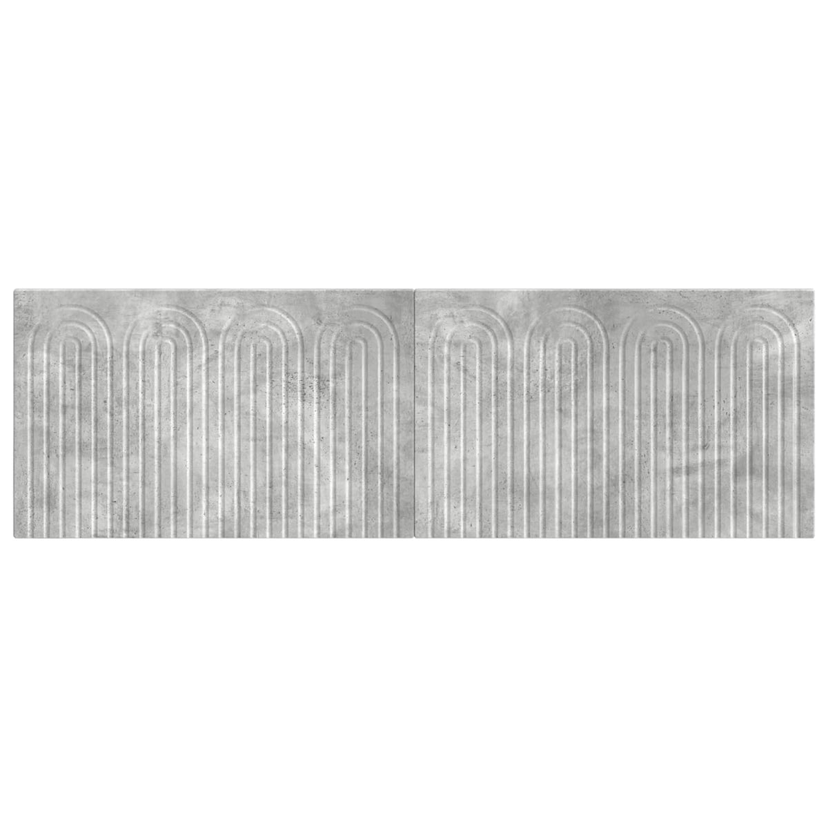 Wall-Mounted Headboard ALKMAAR Engineered Wood Width 160 cm Concrete grey