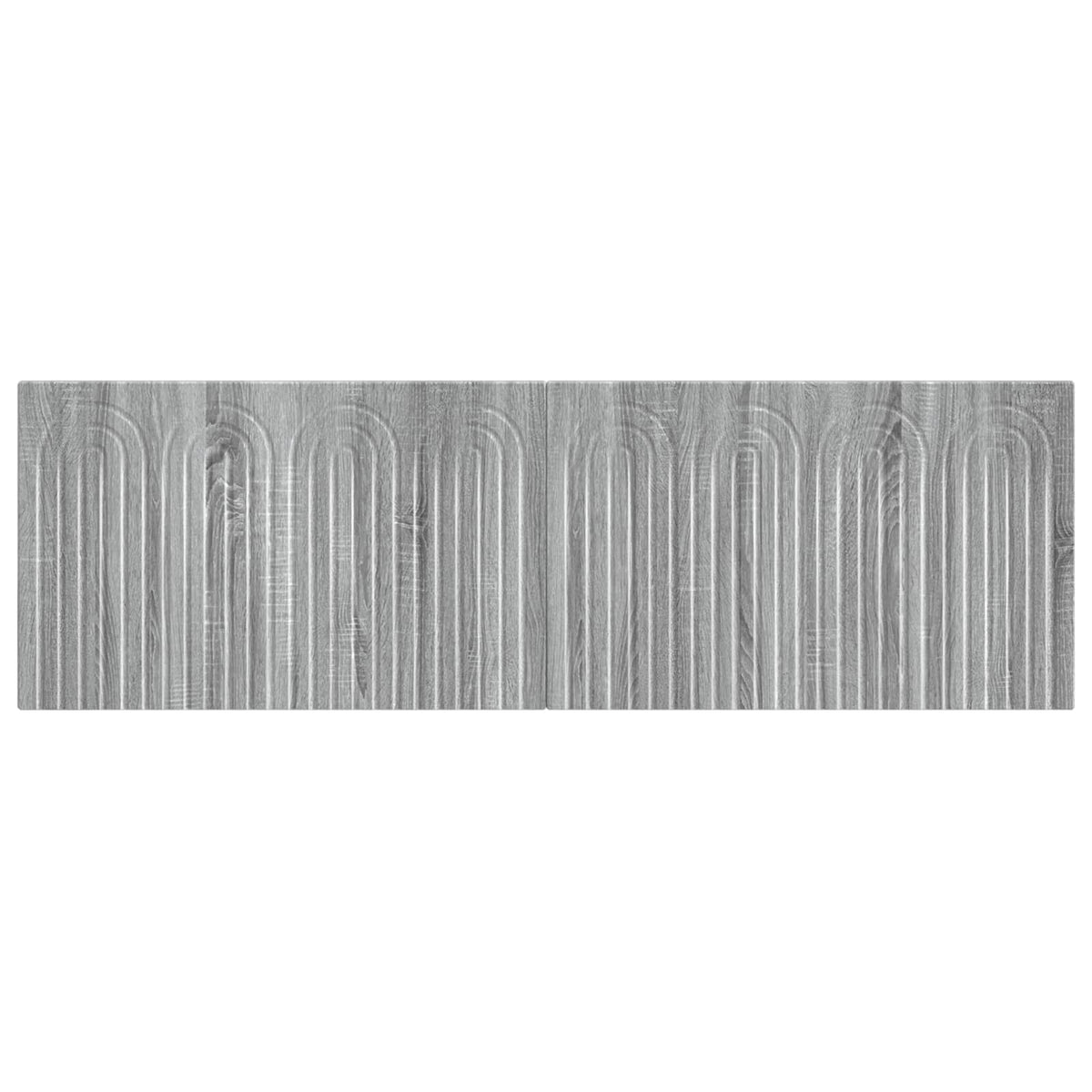 Wall-Mounted Headboard ALKMAAR Engineered Wood Width 160 cm Grey sonoma