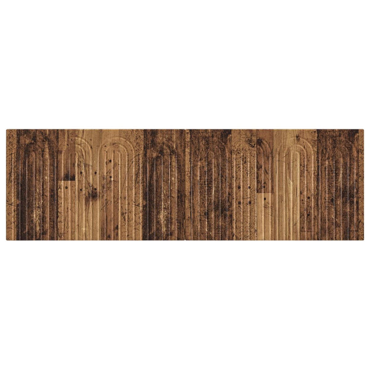 Wall-Mounted Headboard ALKMAAR Engineered Wood Width 160 cm Old wood
