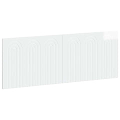 vidaXL Wall-Mounted Headboard ALKMAAR High Gloss White Engineered Wood 2