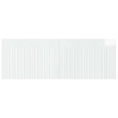 vidaXL Wall-Mounted Headboard ALKMAAR High Gloss White Engineered Wood 3