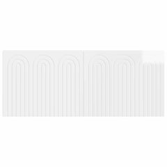 vidaXL Wall-Mounted Headboard ALKMAAR High Gloss White Engineered Wood 3