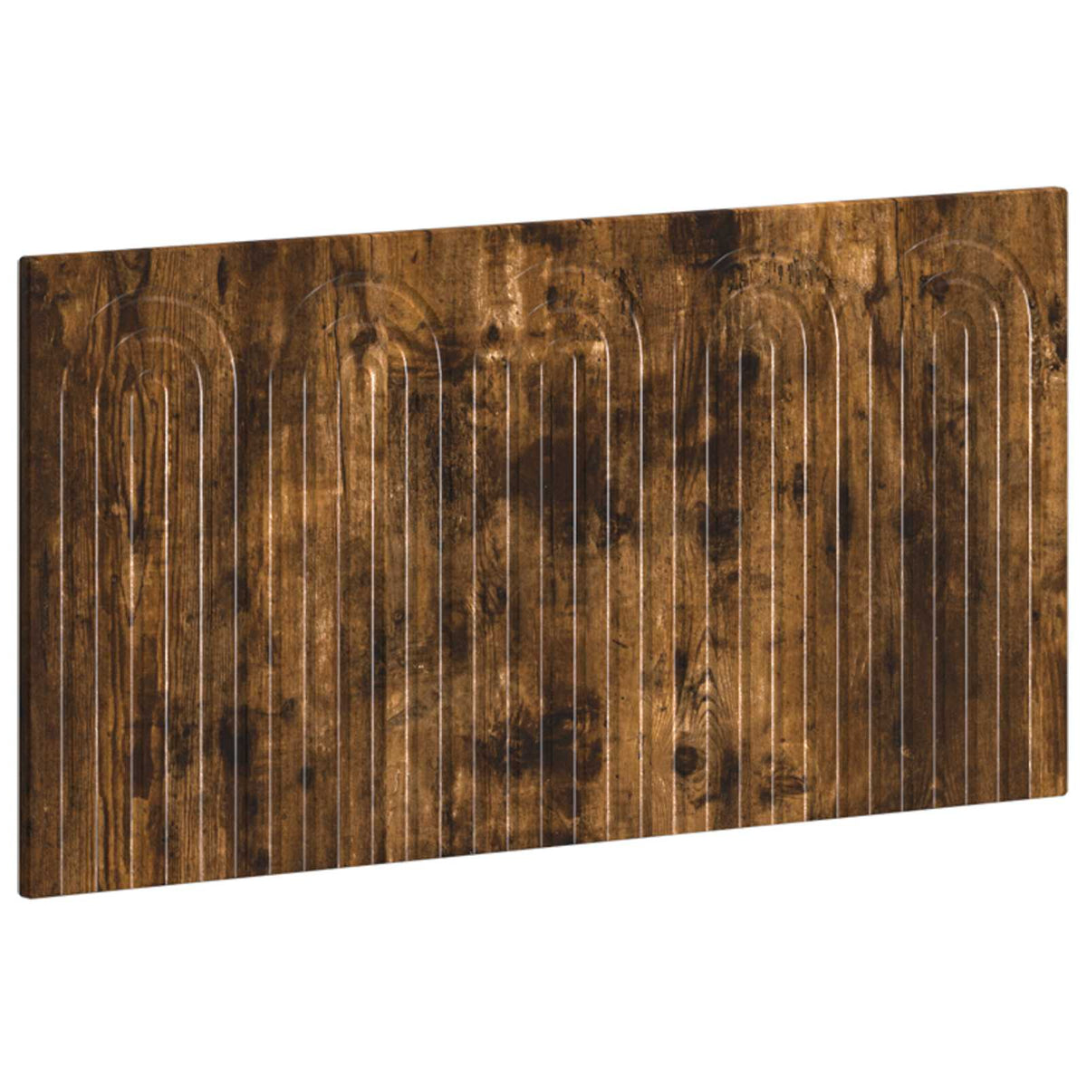 Wall-Mounted Headboard ALKMAAR Engineered Wood Width 100 cm Smoked oak