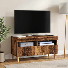 LED TV Cabinet ALKMAAR 81 x 35 x 43 cm Old wood