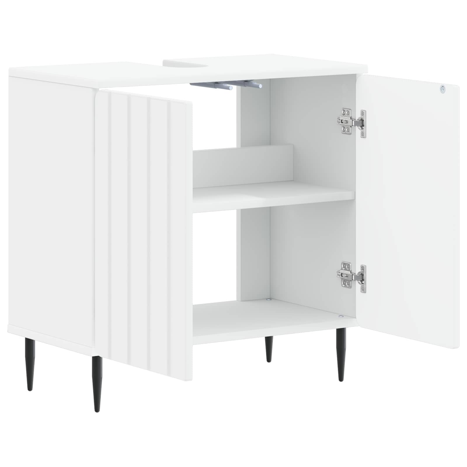 vidaXL Bathroom Sink Cabinet ZWOLLE White 59.5 x 31.5x 59 cm 3