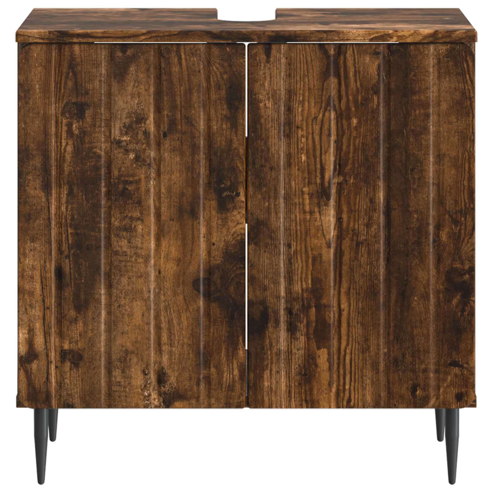 vidaXL Bathroom Sink Cabinet ZWOLLE Smoked Oak 59.5 x 31.5x 59 cm 4