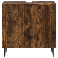 vidaXL Bathroom Sink Cabinet ZWOLLE Smoked Oak 59.5 x 31.5x 59 cm 4